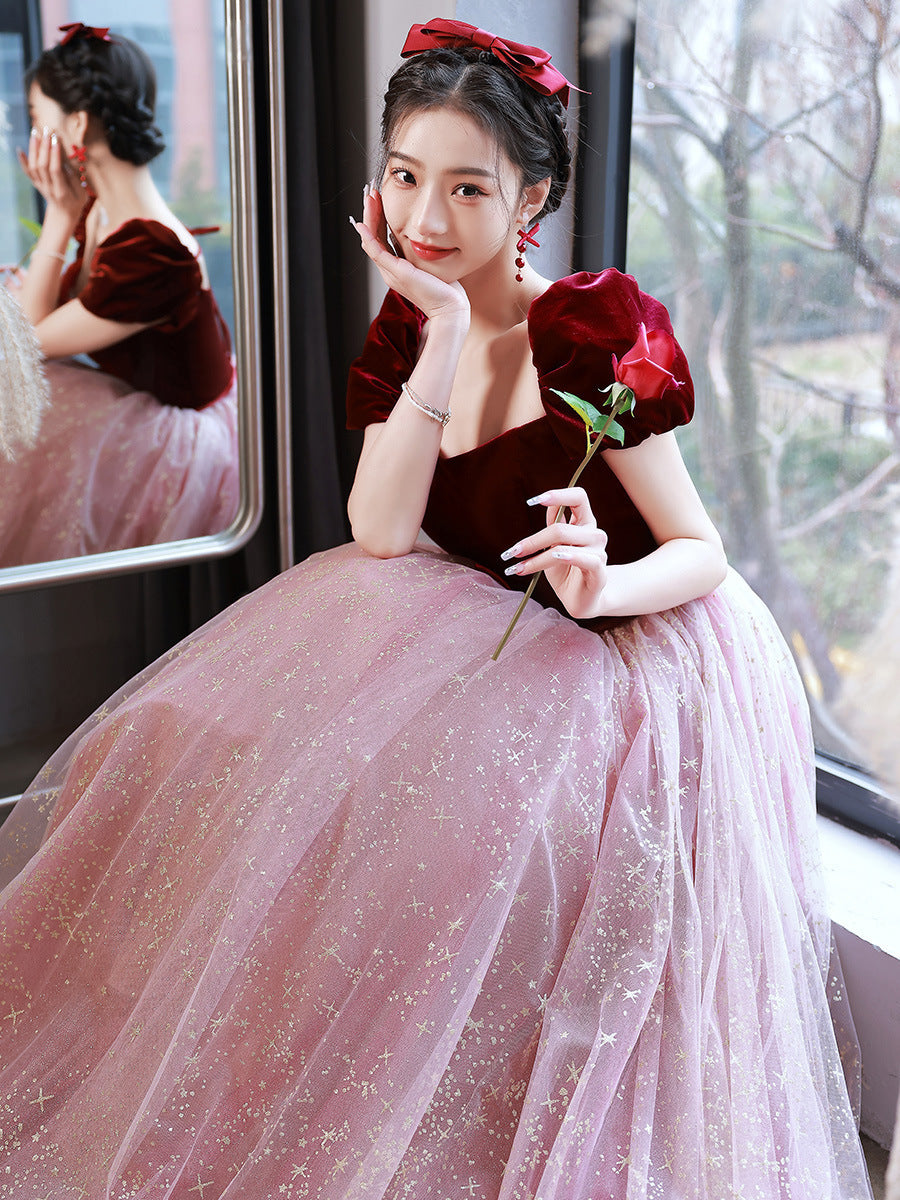 Girls Hepburn Style Princess Dress – Elegant Daily & Special Occasion Wear