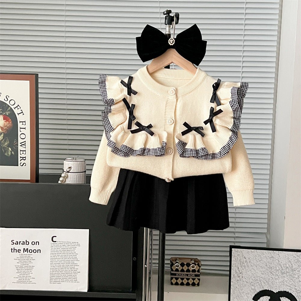 Elegant Ruffled Bow Princess Outfit - MagicWhisper Boutique