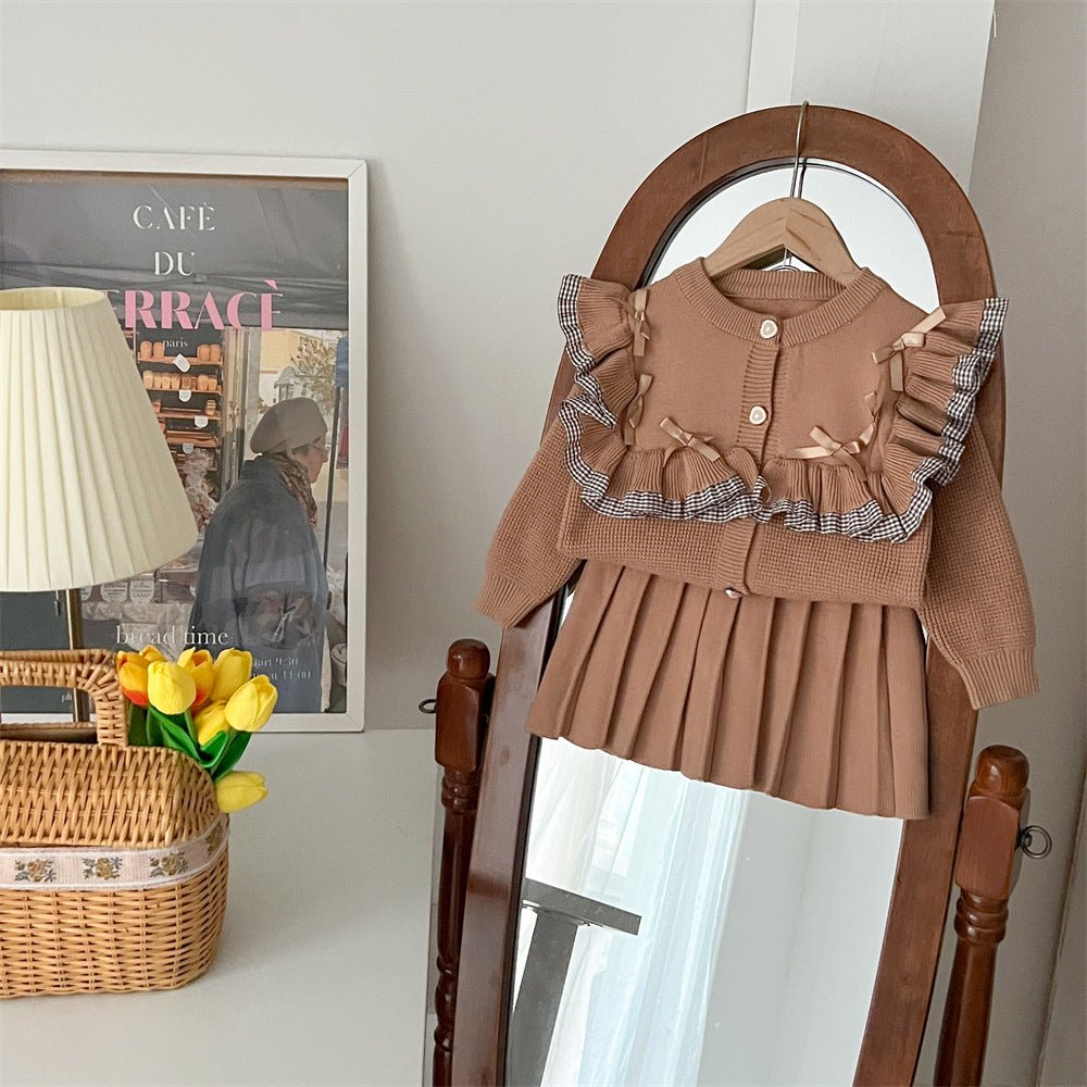 Elegant Ruffled Bow Princess Outfit - MagicWhisper Boutique