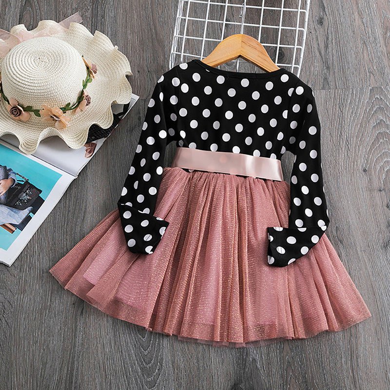 Polka dot princess dress - MagicWhisper Boutique