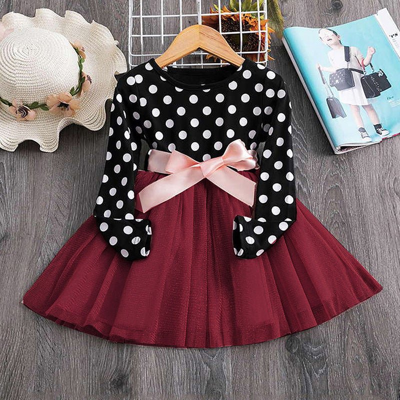 Polka dot princess dress - MagicWhisper Boutique