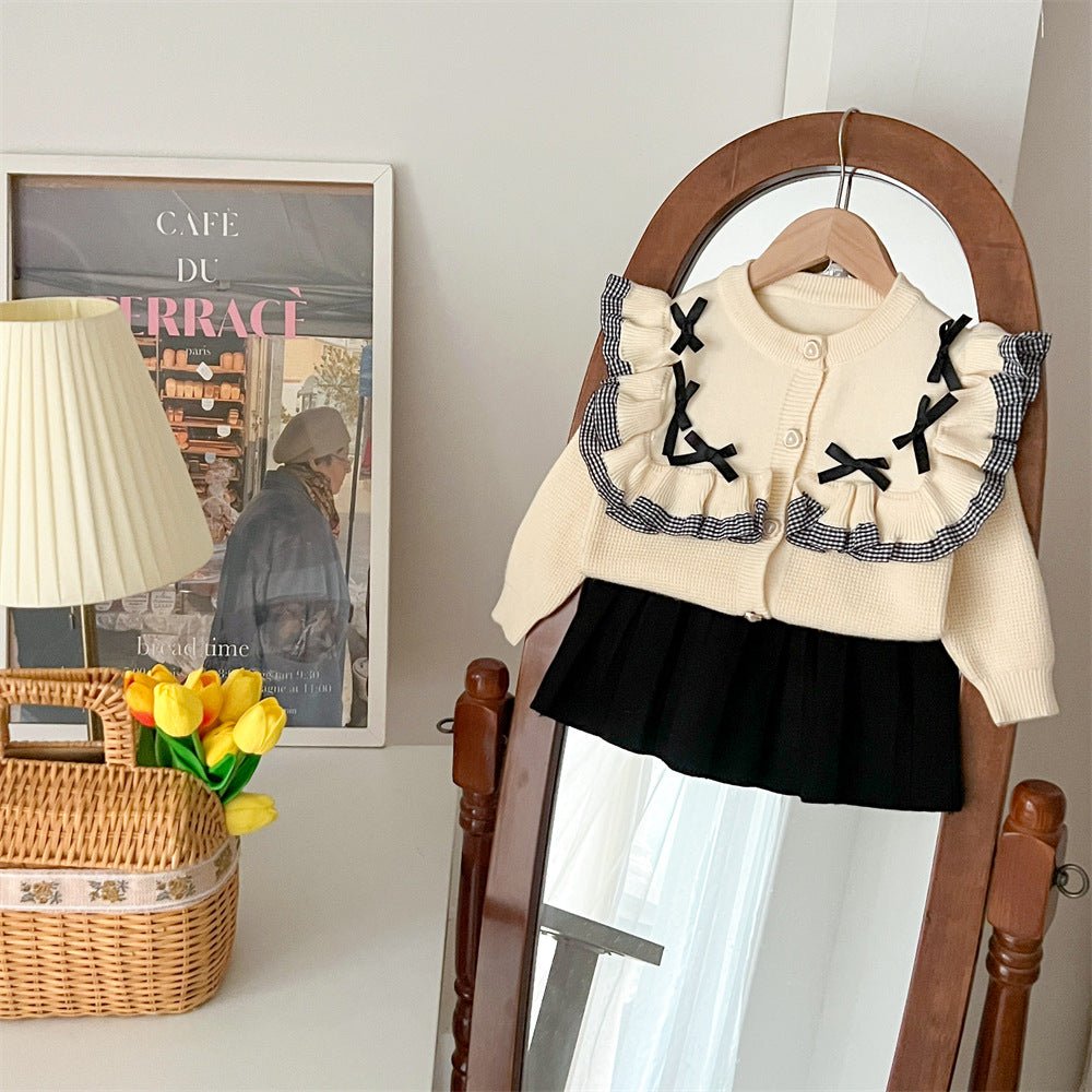 Elegant Ruffled Bow Princess Outfit - MagicWhisper Boutique