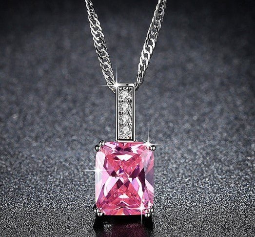 Pink Princess Zirconia Necklace - MagicWhisper Boutique