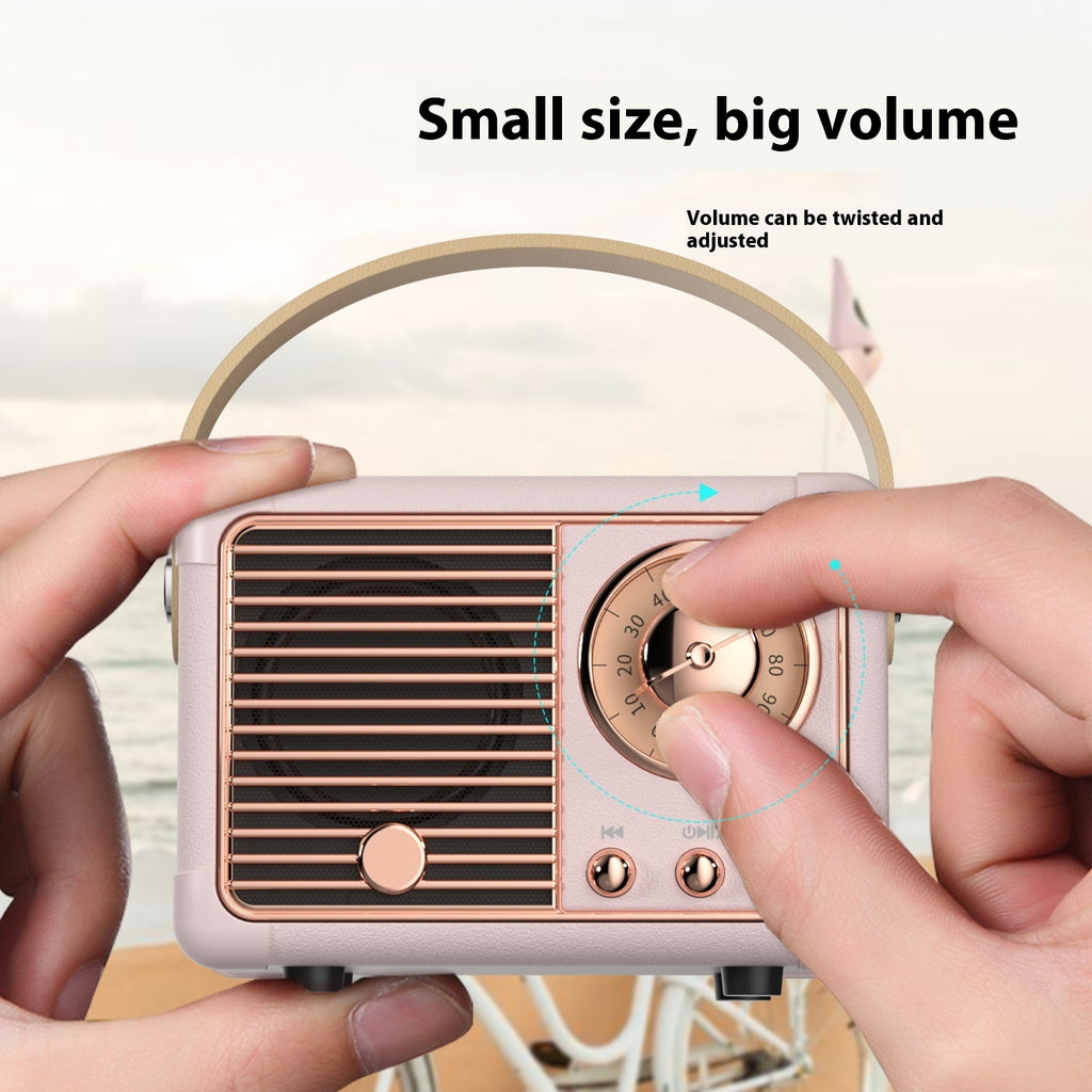 Bluetooth Audio Retro Mini Portable Wireless Card Vehicle - mounted Speakers Desktop Audio - MagicWhisper Boutique