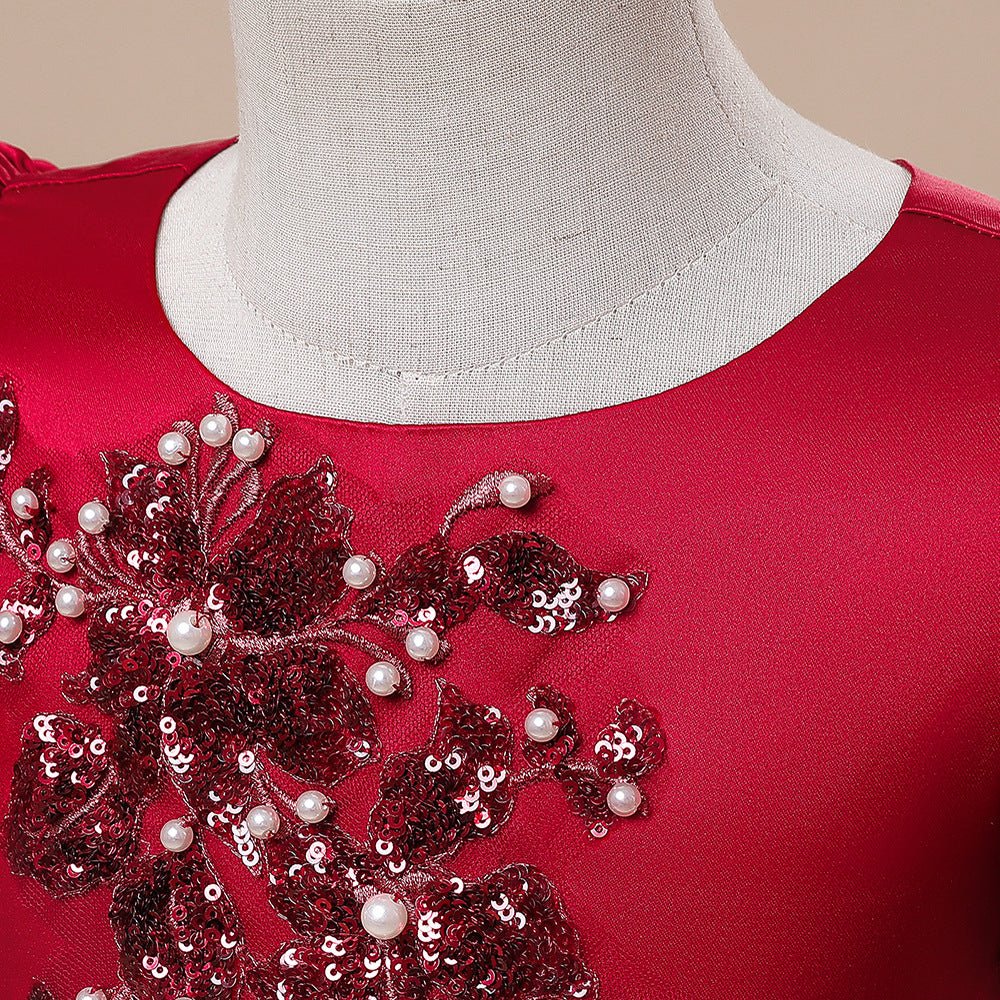 “RoyalBloom Puff Sleeve Princess Dress ✨” - MagicWhisper Boutique