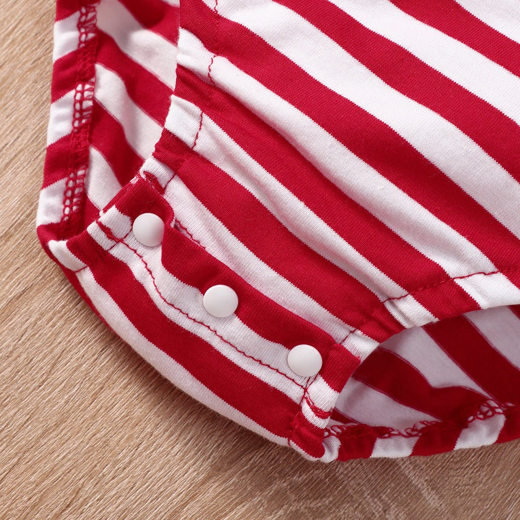 Kids Christmas Elk Striped Hat Set - MagicWhisper Boutique