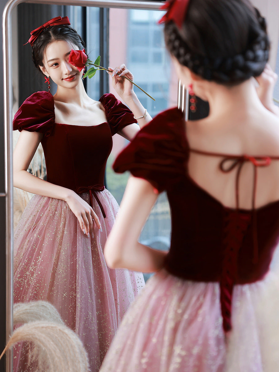 Girls Hepburn Style Princess Dress – Elegant Daily & Special Occasion Wear