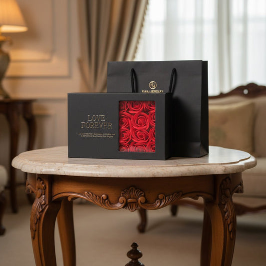 Elegant Pearl Pendant with Soap Flower Gift Set - MagicWhisper Boutique