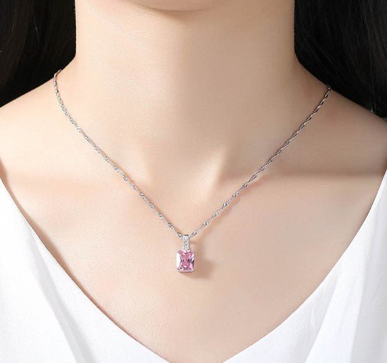Pink Princess Zirconia Necklace - MagicWhisper Boutique
