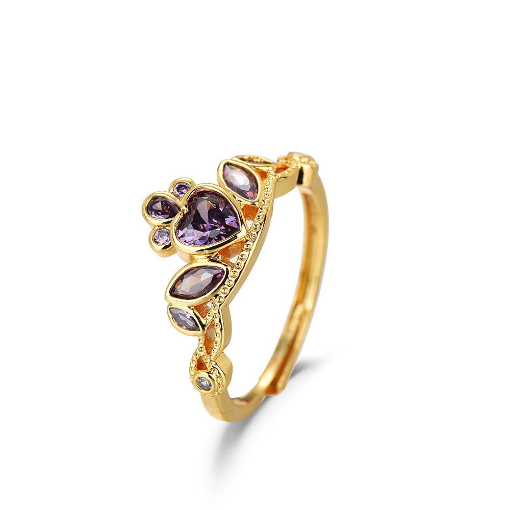 Love Princess Zircon Wind Ring - MagicWhisper Boutique