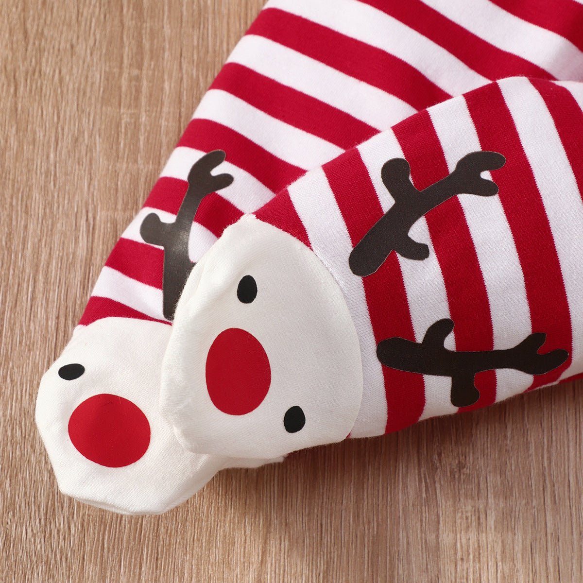 Kids Christmas Elk Striped Hat Set - MagicWhisper Boutique