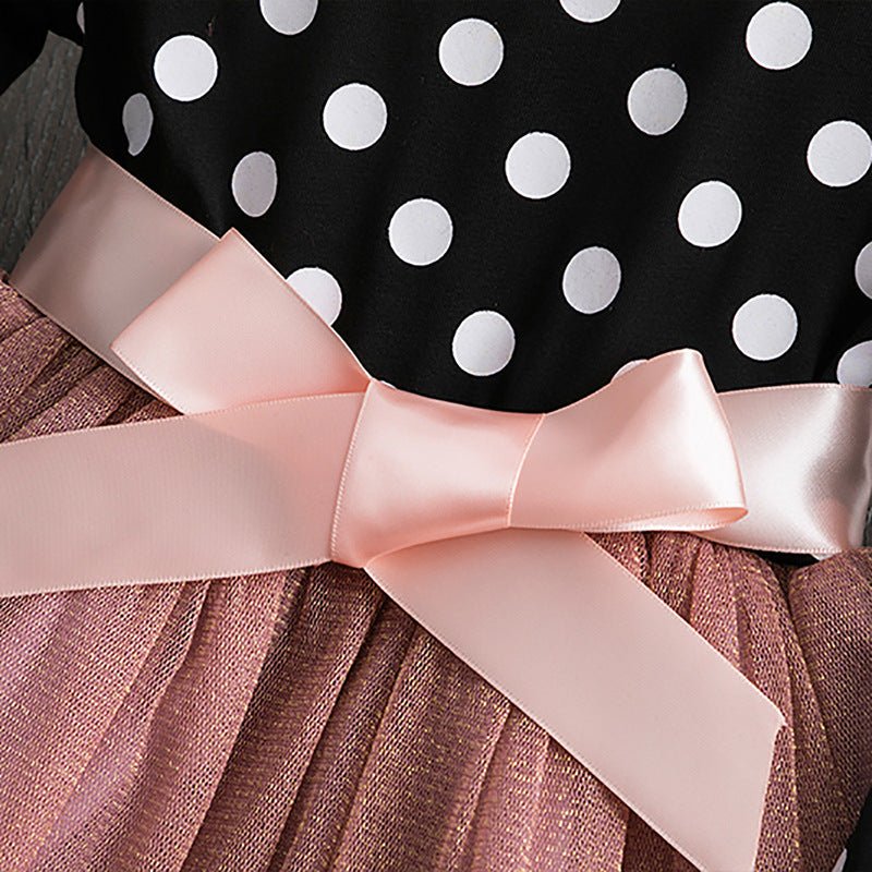 Polka dot princess dress - MagicWhisper Boutique