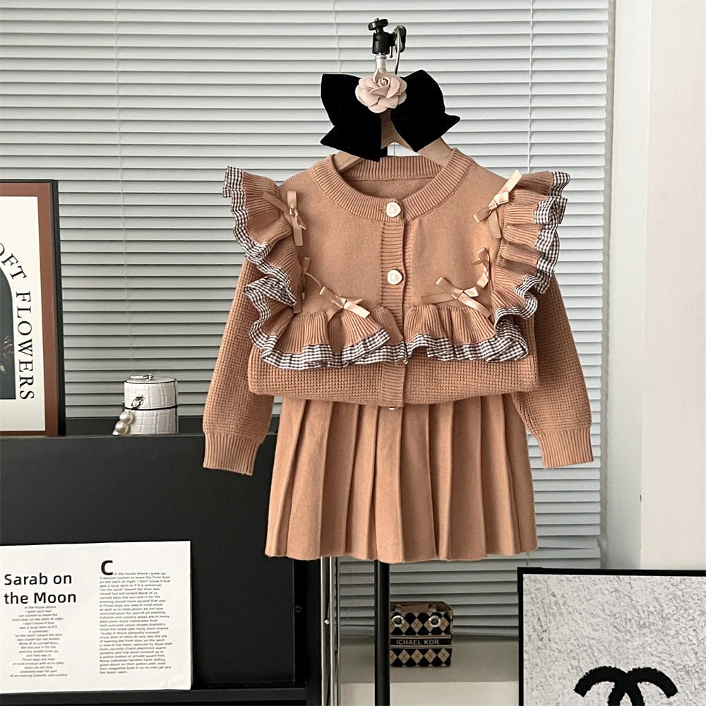 Elegant Ruffled Bow Princess Outfit - MagicWhisper Boutique