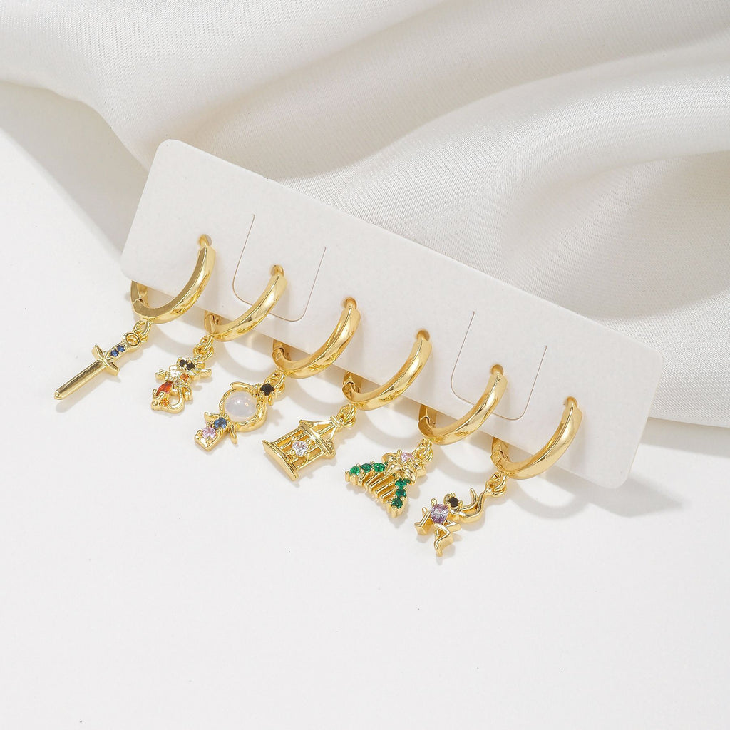 Women's Cartoon Princess Series Ear Clip Suit - MagicWhisper Boutique