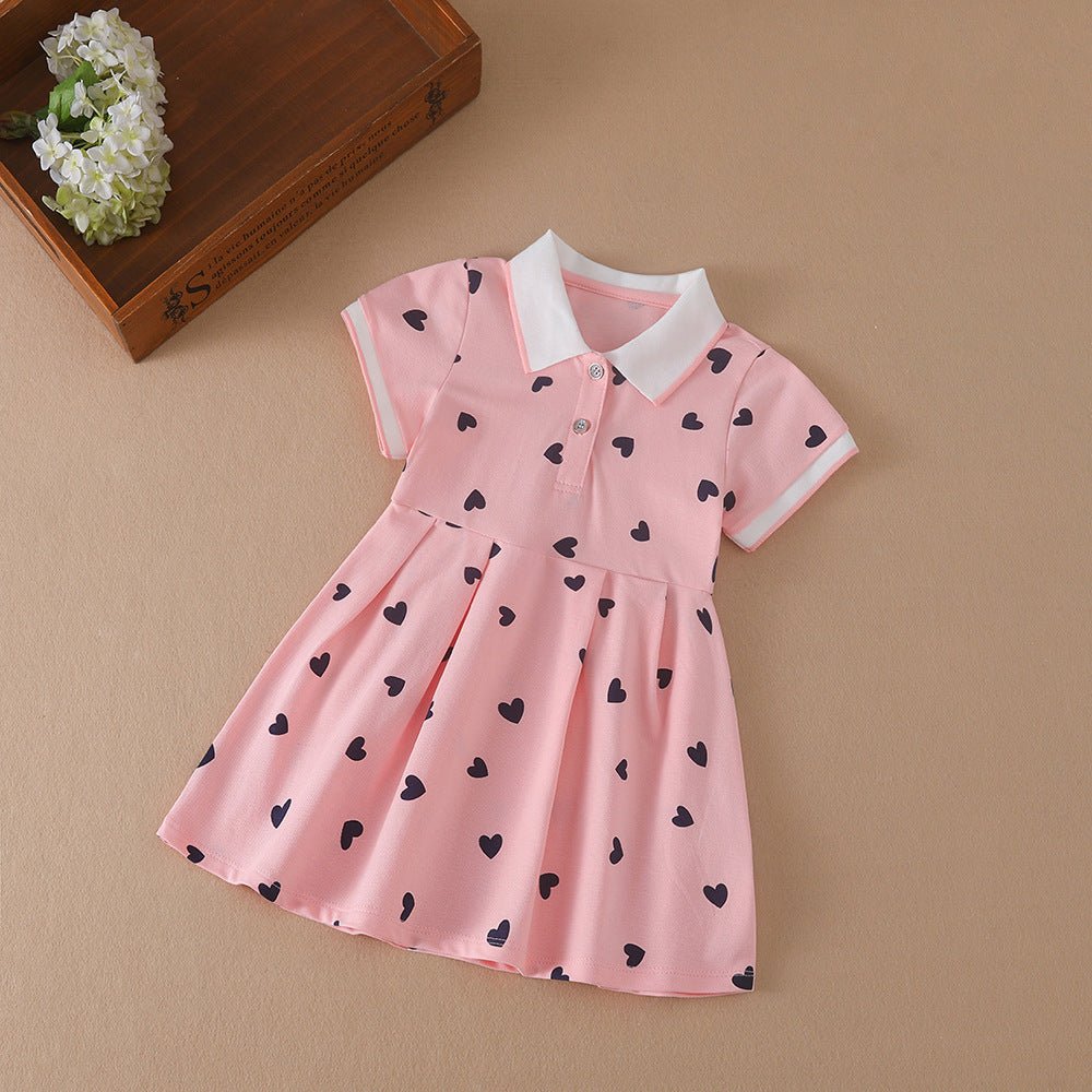 Girls' Dress Girls' Western Style Full Printed Princess Clothing Children's Skirt - MagicWhisper Boutique