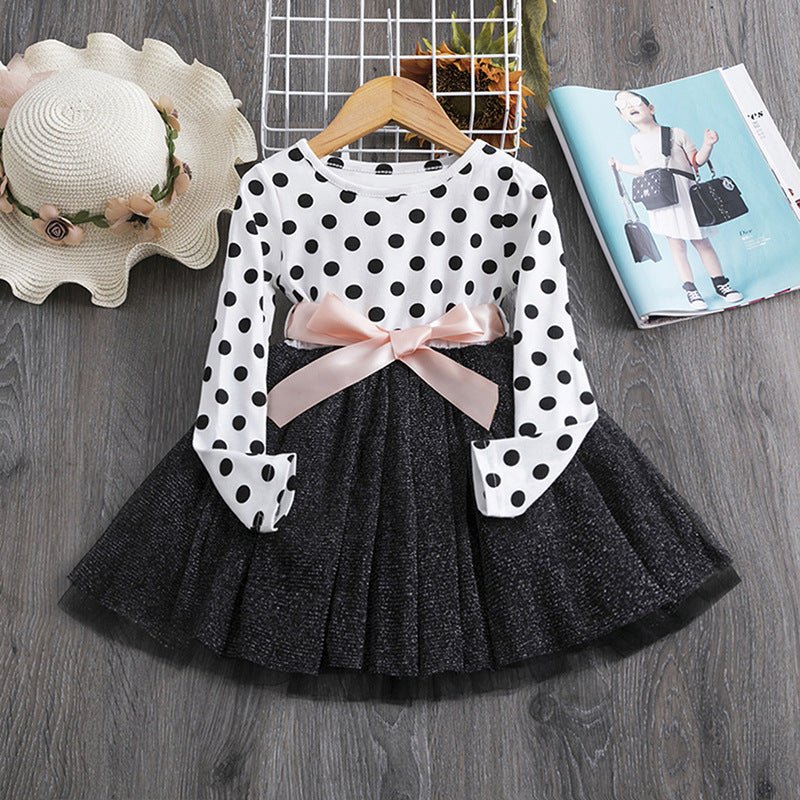 Polka dot princess dress - MagicWhisper Boutique