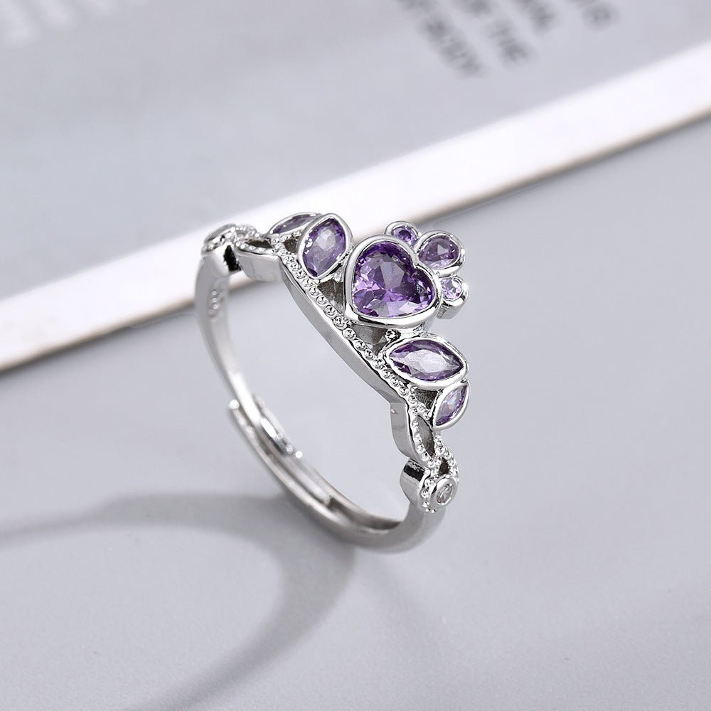 Love Princess Zircon Wind Ring - MagicWhisper Boutique