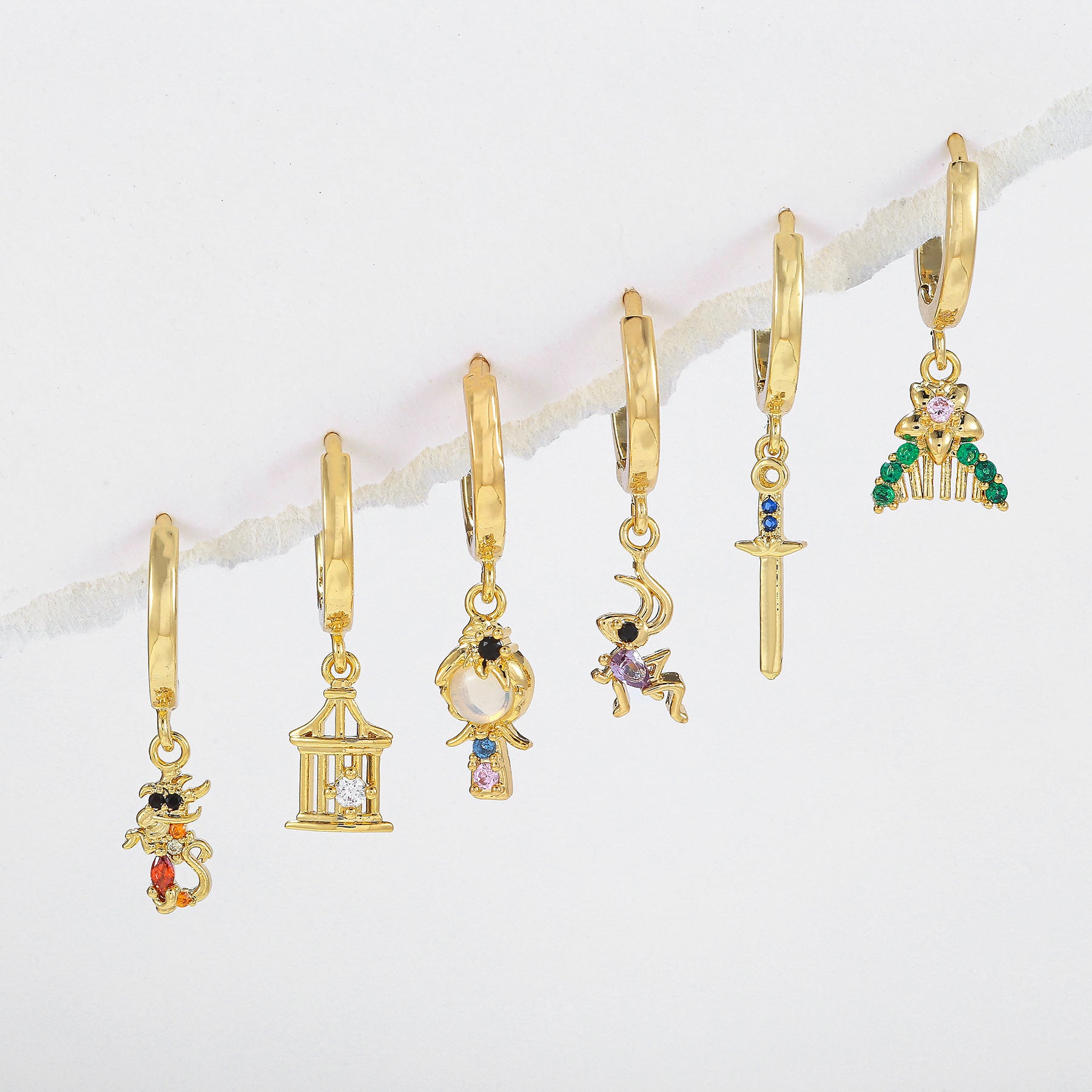 Women's Cartoon Princess Series Ear Clip Suit - MagicWhisper Boutique