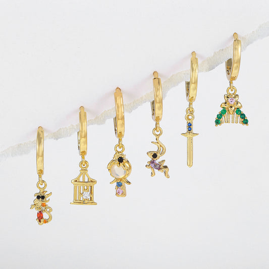 Women's Cartoon Princess Series Ear Clip Suit - MagicWhisper Boutique