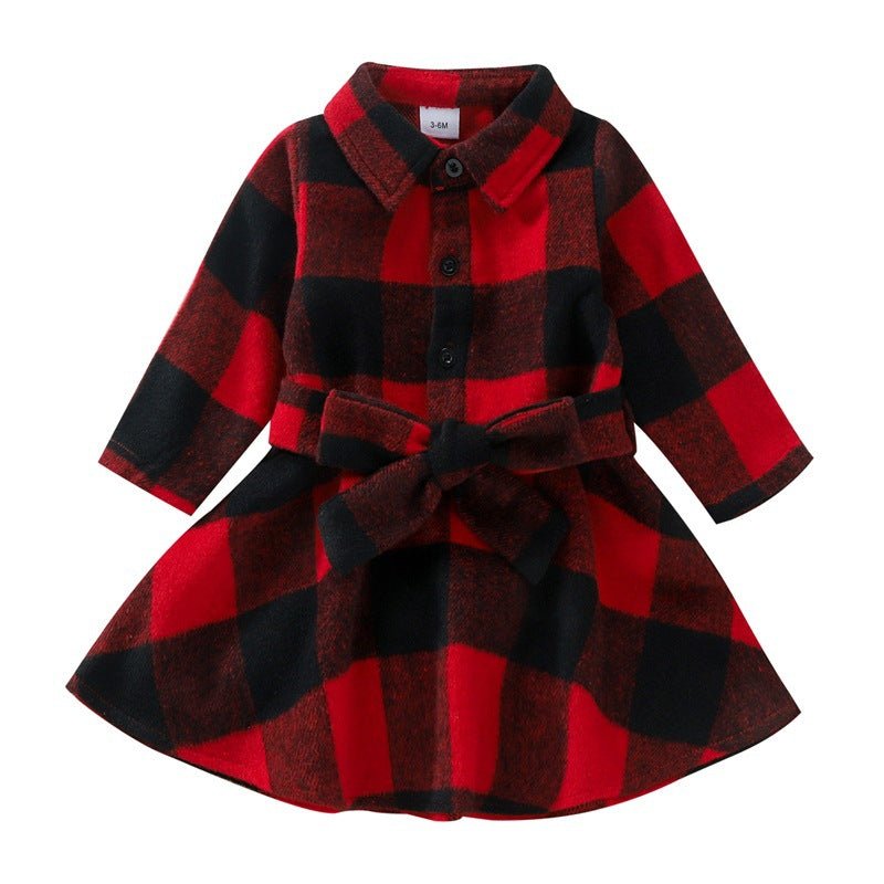 “Classic Plaid Baby Princess Dress ❤️” - MagicWhisper Boutique