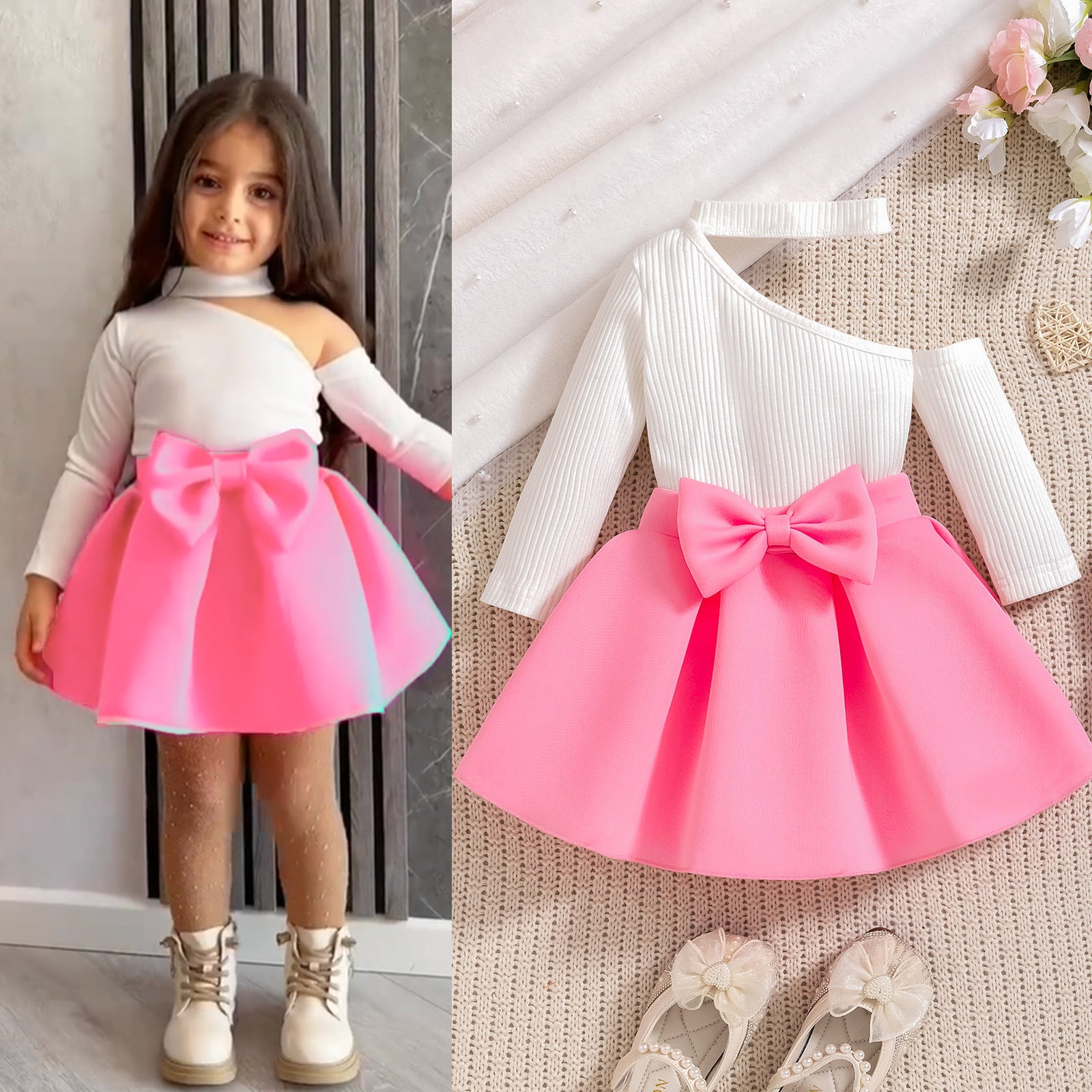 “RuffleBow Princess Two - Piece Set ✨” - MagicWhisper Boutique