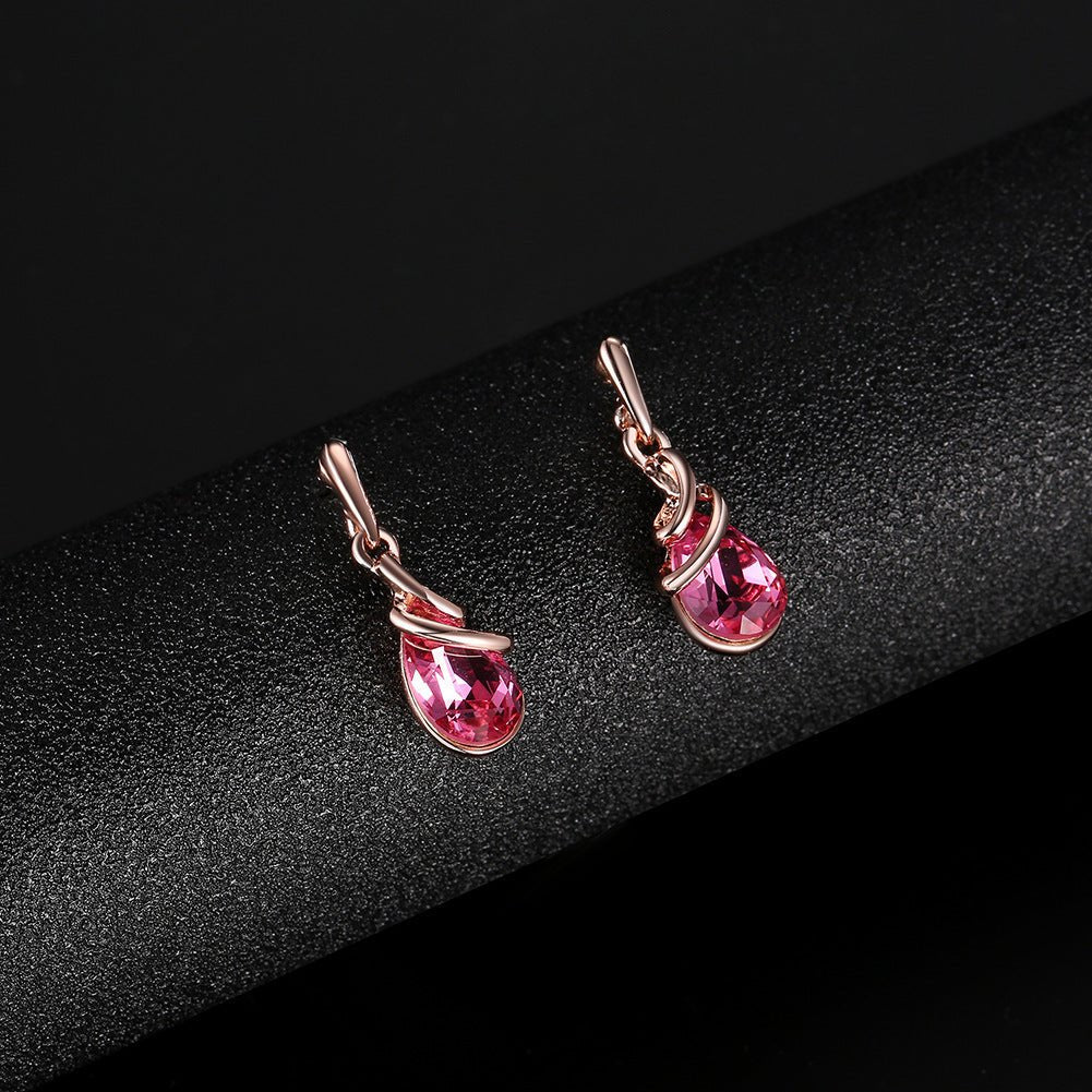 Alloy Gemstone Jewellery Set Necklace - MagicWhisper Boutique