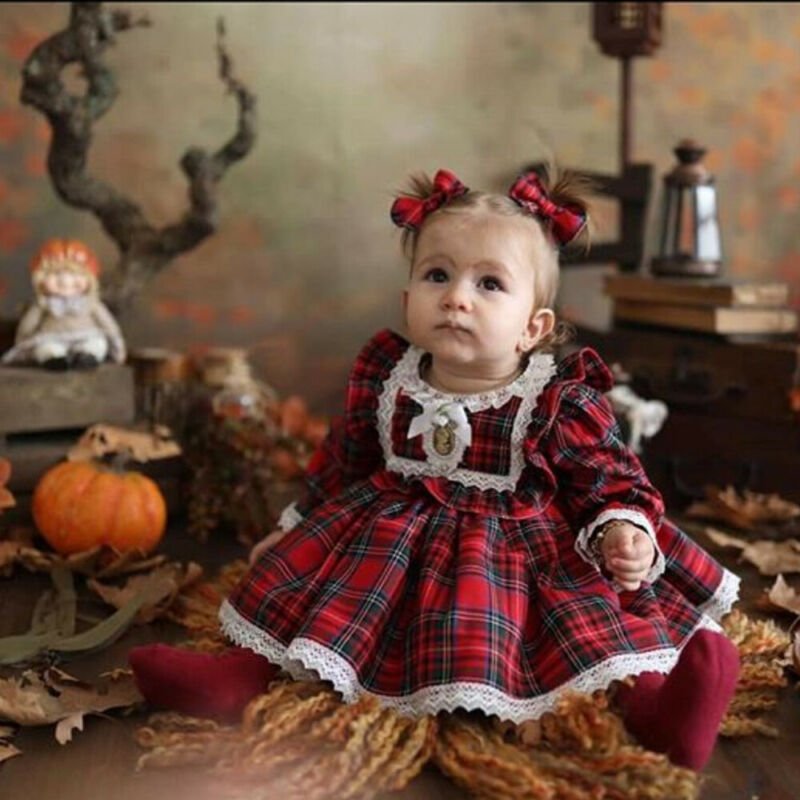 Christmas Red Dress Toddler Baby Kid Girls Lace - MagicWhisper Boutique