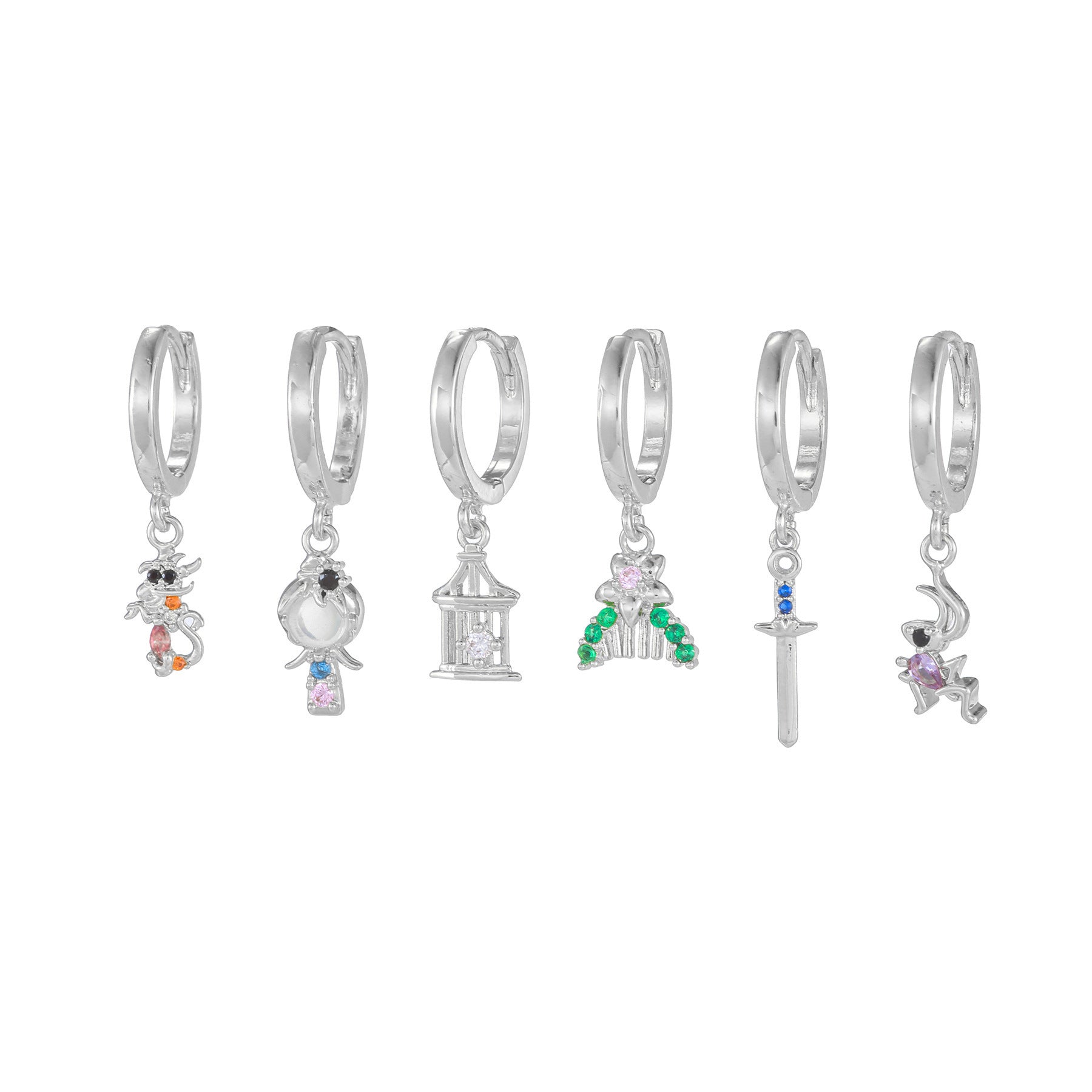 Women's Cartoon Princess Series Ear Clip Suit - MagicWhisper Boutique