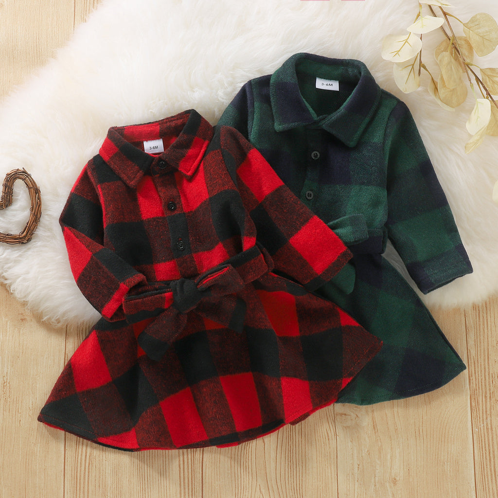 “Classic Plaid Baby Princess Dress ❤️” - MagicWhisper Boutique
