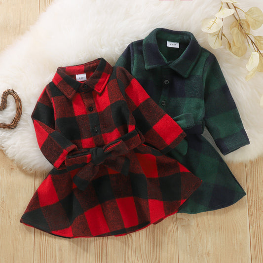 “Classic Plaid Baby Princess Dress ❤️” - MagicWhisper Boutique