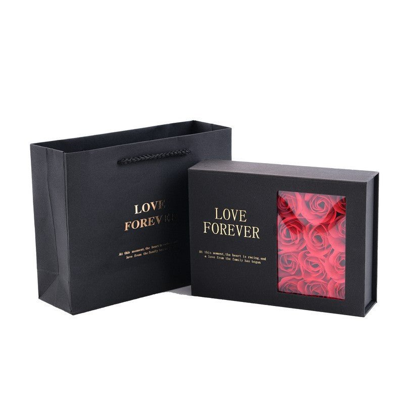 Elegant Pearl Pendant with Soap Flower Gift Set - MagicWhisper Boutique