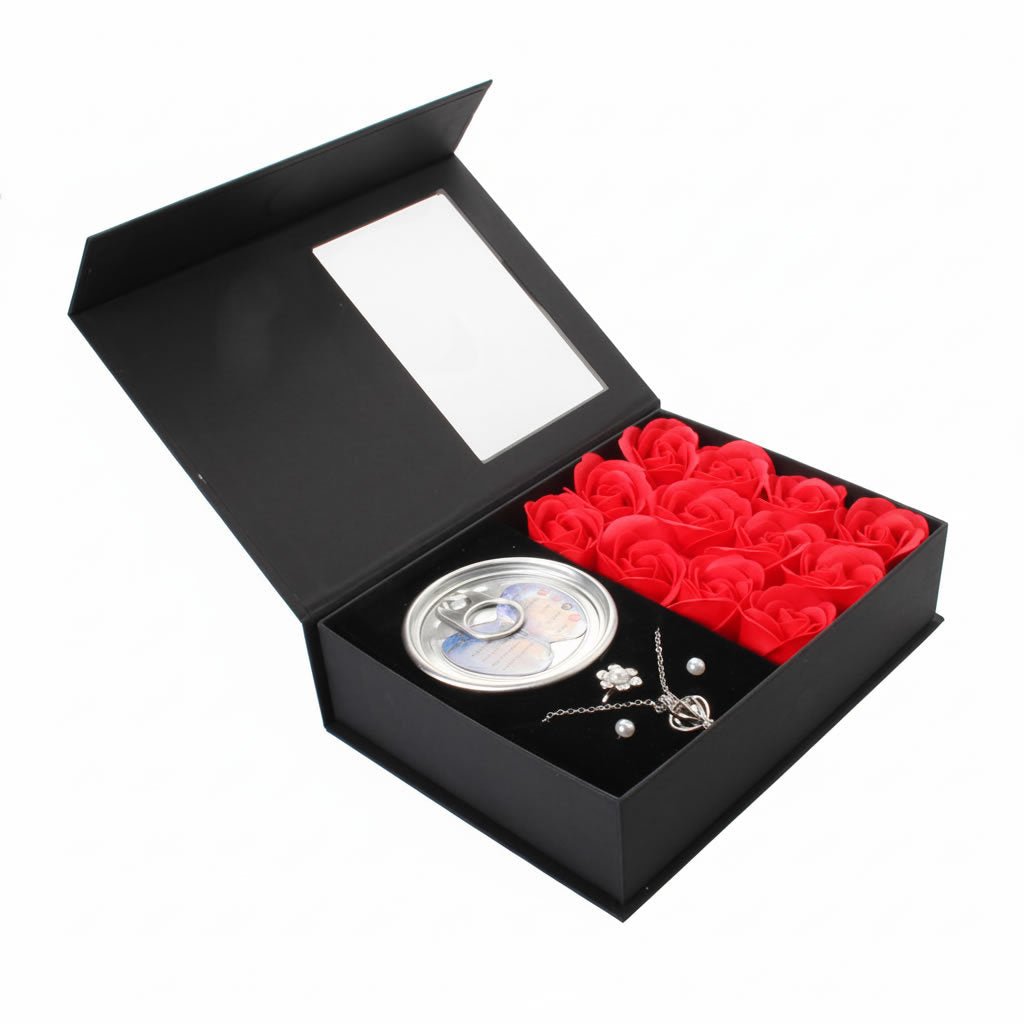 Elegant Pearl Pendant with Soap Flower Gift Set - MagicWhisper Boutique